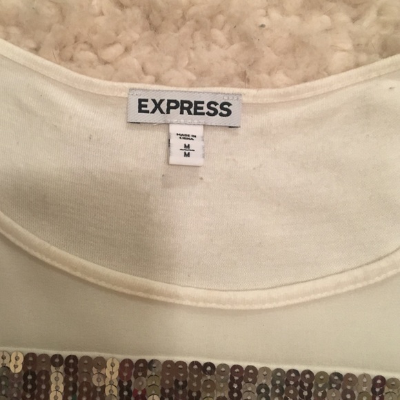 Excellent shape Medium Express sequin Tee - Picture 2 of 4