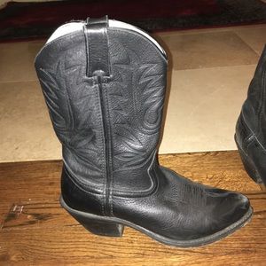 Black Durango cowboy boots, worn only twice!