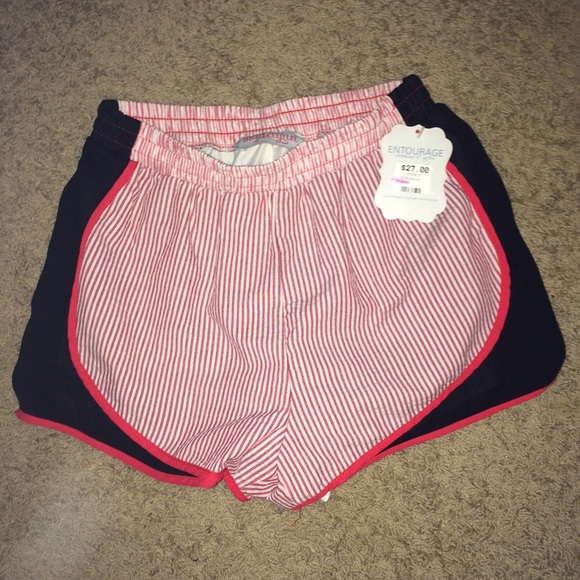 Seersucker athletic shorts