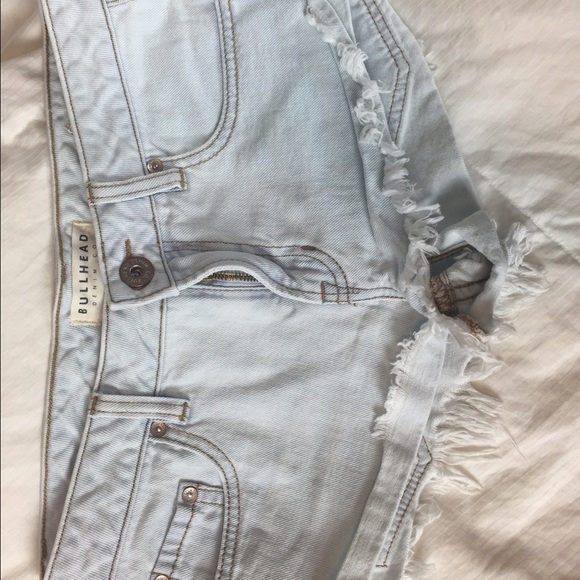 Bullhead super light wash denim shorts