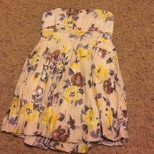 Yellow floral dress