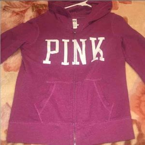 PINK hoodie full zip
