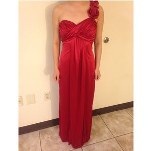 Size XS/00 Red Prom Dress/Night Gown