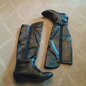 Madden Girl Zilch OTK Boots - Size 8