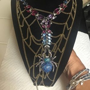 Betsey johnson luxe spider necklaces-2