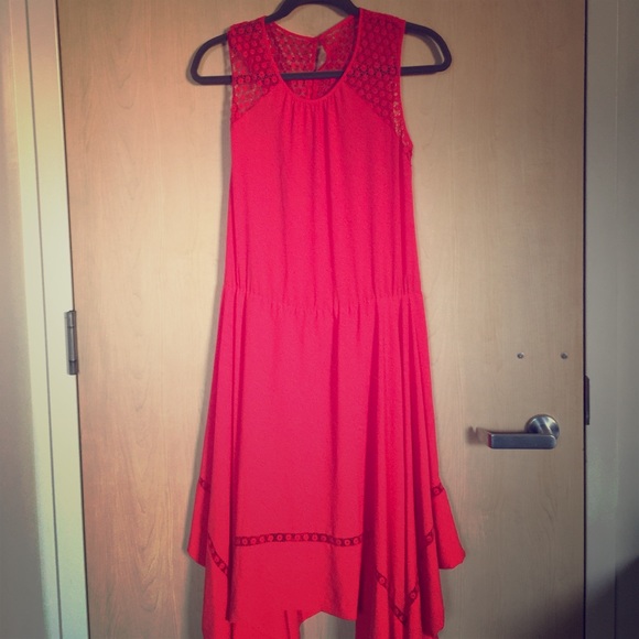 BDBG long orange dress