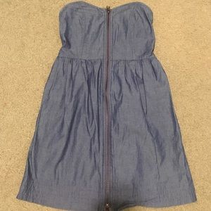 Strapless Jean sundress.