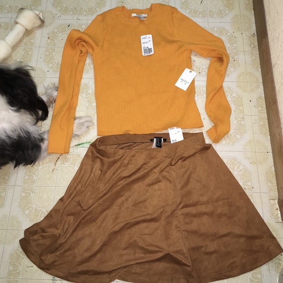 NWT Crop top & Skirt