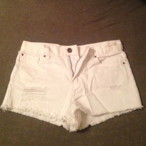Forever 21 white high wasted shorts