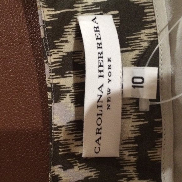 Carolina Herrera 100% Silk Cheetah Print Dress - Picture 3 of 4