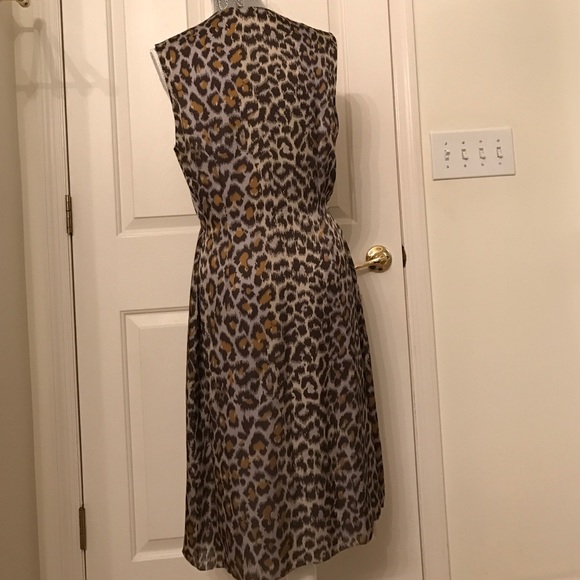 Carolina Herrera 100% Silk Cheetah Print Dress - Picture 2 of 4
