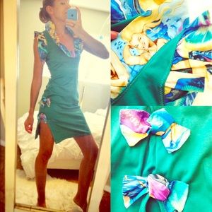 🌟 HANDMADE🌟 Mermaid Print Pin-Up Dress!