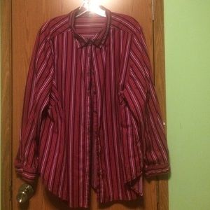 Striped Button Up Blouse