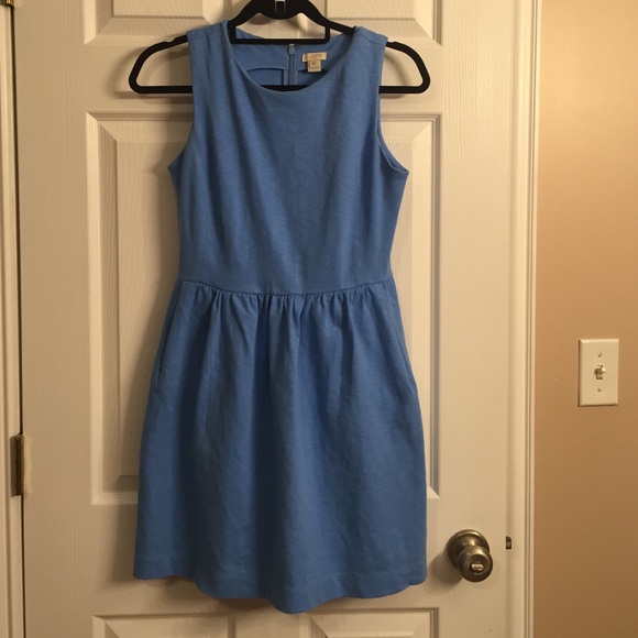 J.Crew Factory Baby Blue Dress w/ Pockets