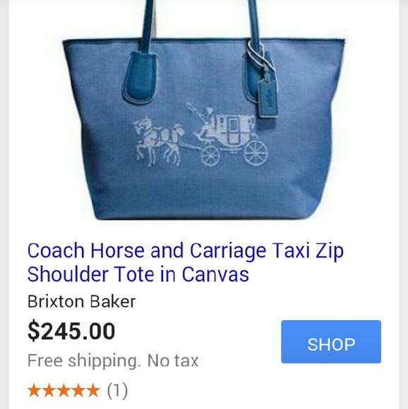 Coach shoulder tote - Picture 1 of 2