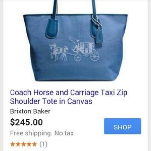Coach shoulder tote