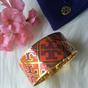 Tory Burch Logo Enamel Bangle