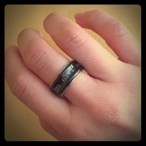 ‼️SOLD‼️Tiffany & Co silver and titanium ring