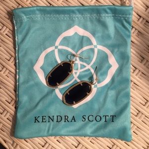 Navy cat eye Kendra Scott earrings