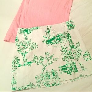 Lily Pulitzer Peggy Toile Swiss Skirt