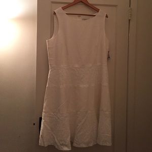 Bridal shower/ rehearsal dress! White, size 18!