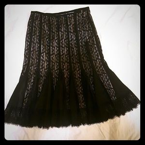Anne Taylor Loft Black Skirt