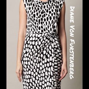 Diane Von Furstenberg Black with white dress