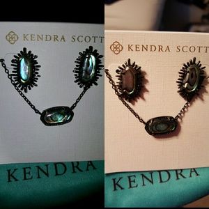 Abalone gunmetal kay and elisa set.