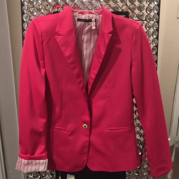 Pink Zara Women's Blazer Size L