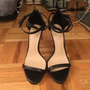 Zara black scrappy sandals