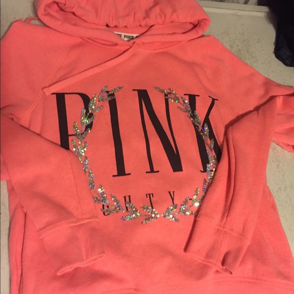 VS PINK hoddie w/ bling