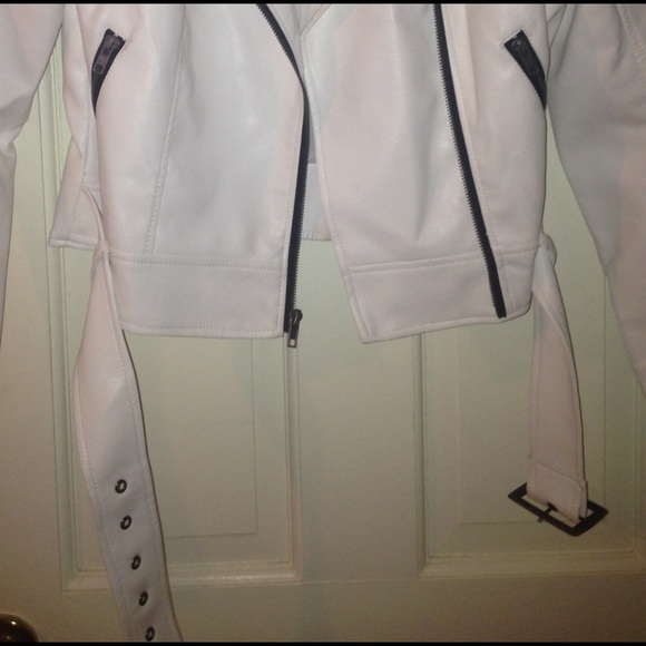 White Pleather Jacket - Picture 3 of 3