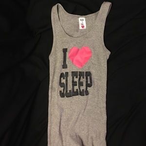 I love sleep muscle shirt