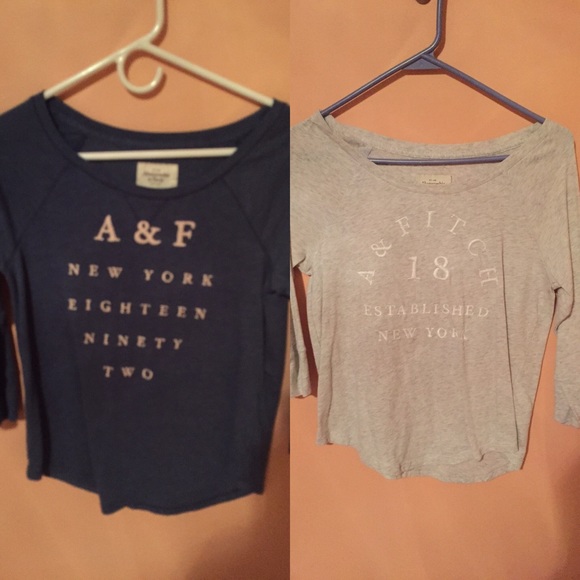 Abercrombie & Fitch Tops - Bundle of 2 Abercrombie 3/4 length sleeve shirts!