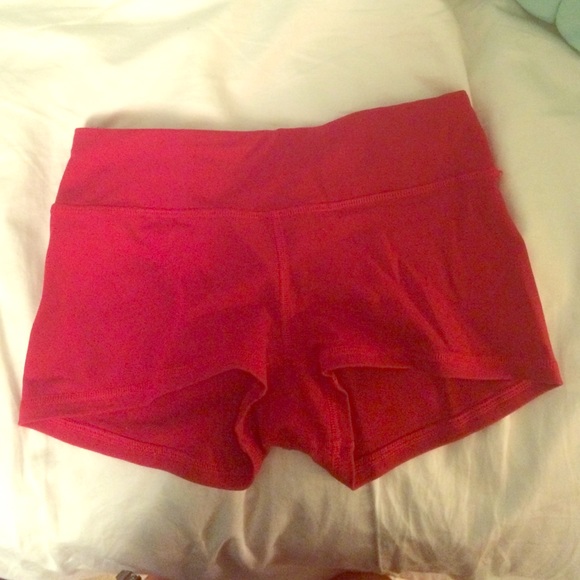 Red American Apparel Spandex Shorts