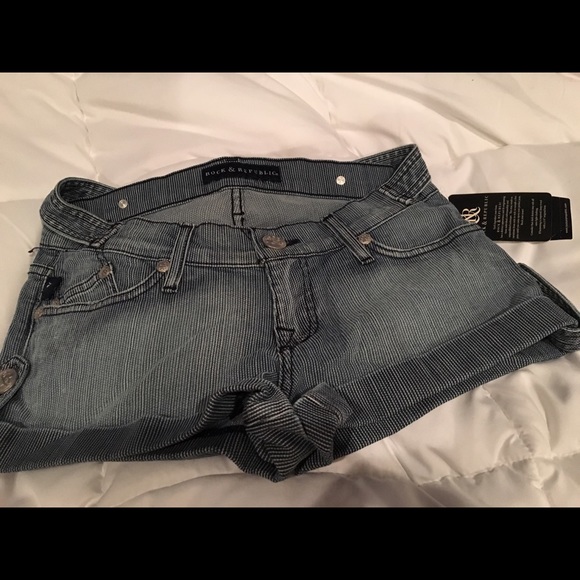 Rock and Republic Simon striped shorts