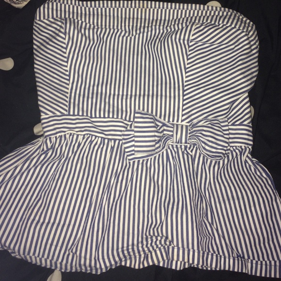 Strapless top from Gilly Hicks