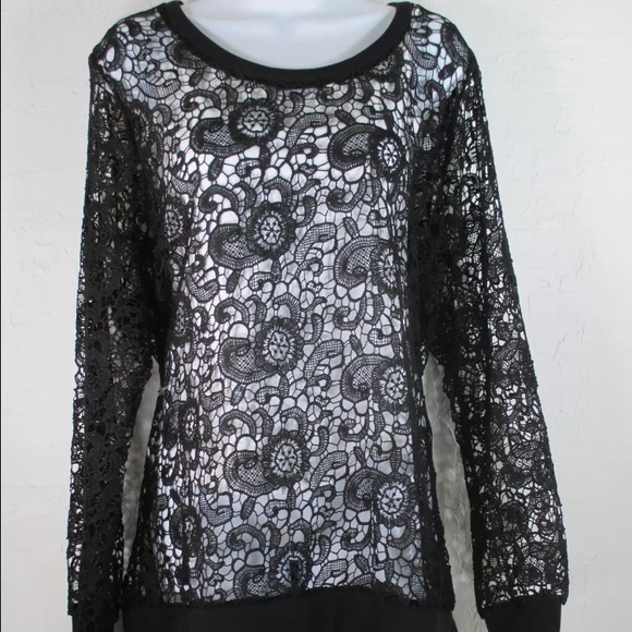 NWT Size 18/20 Lane Bryant Crochet Lace Top