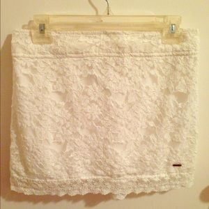 Hollister White Lace Skirt