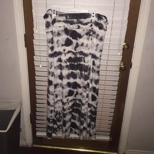 Tye-dye maxi skirt