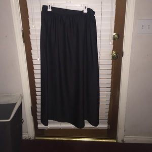 Black maxi skirt