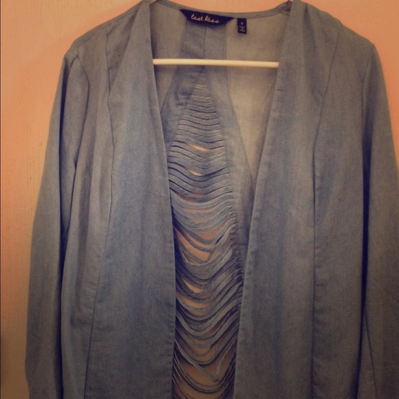 Light weight denim blazer