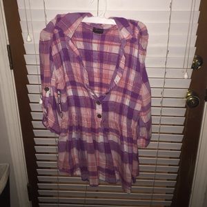Torrid plaid shirt.