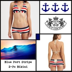 Juicy Couture Nautical Sailor Girl Bikini 2-piece