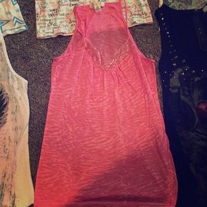 Pink sparkly tank