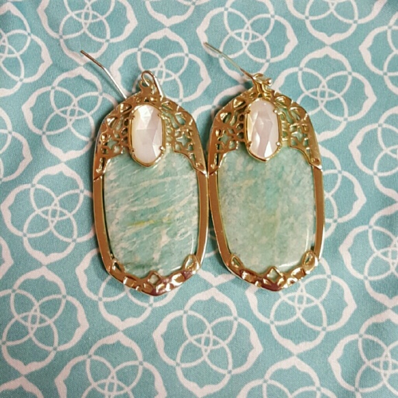 Amazonite Devas with ivory pearl accent