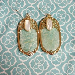 Amazonite Devas with ivory pearl accent