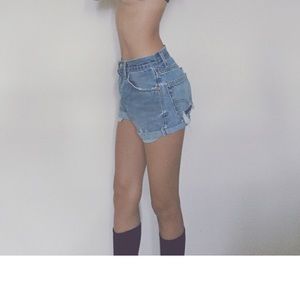 Levi's cut off jeans
