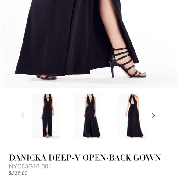 BCBG black halter cocktail dress