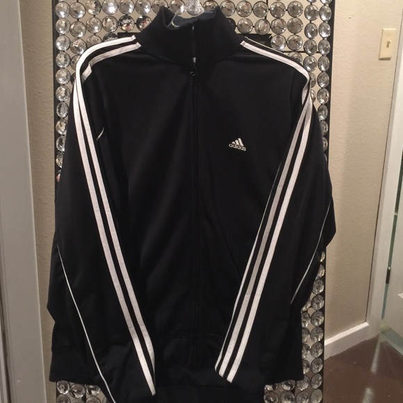 Adidas Jackets & Blazers - Adidas black track jacket size M